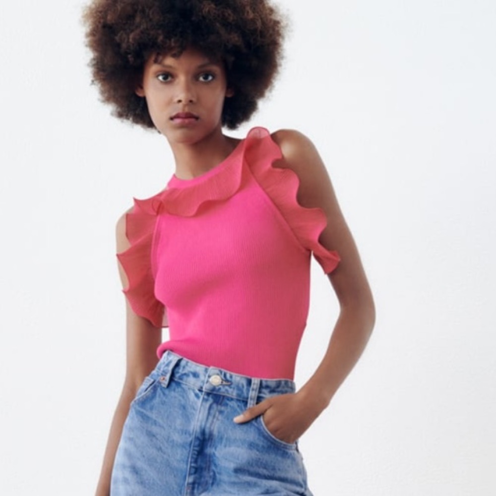 Zara ruffles top